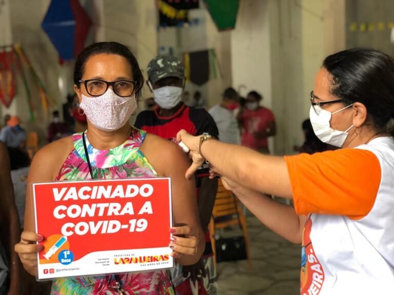 Covid-19: Laranjeiras avança na vacinação e realiza testagem nesta quarta, 23