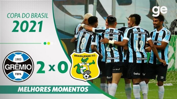 Grêmio vence Brasiliense em jogo de ida da Copa do Brasil