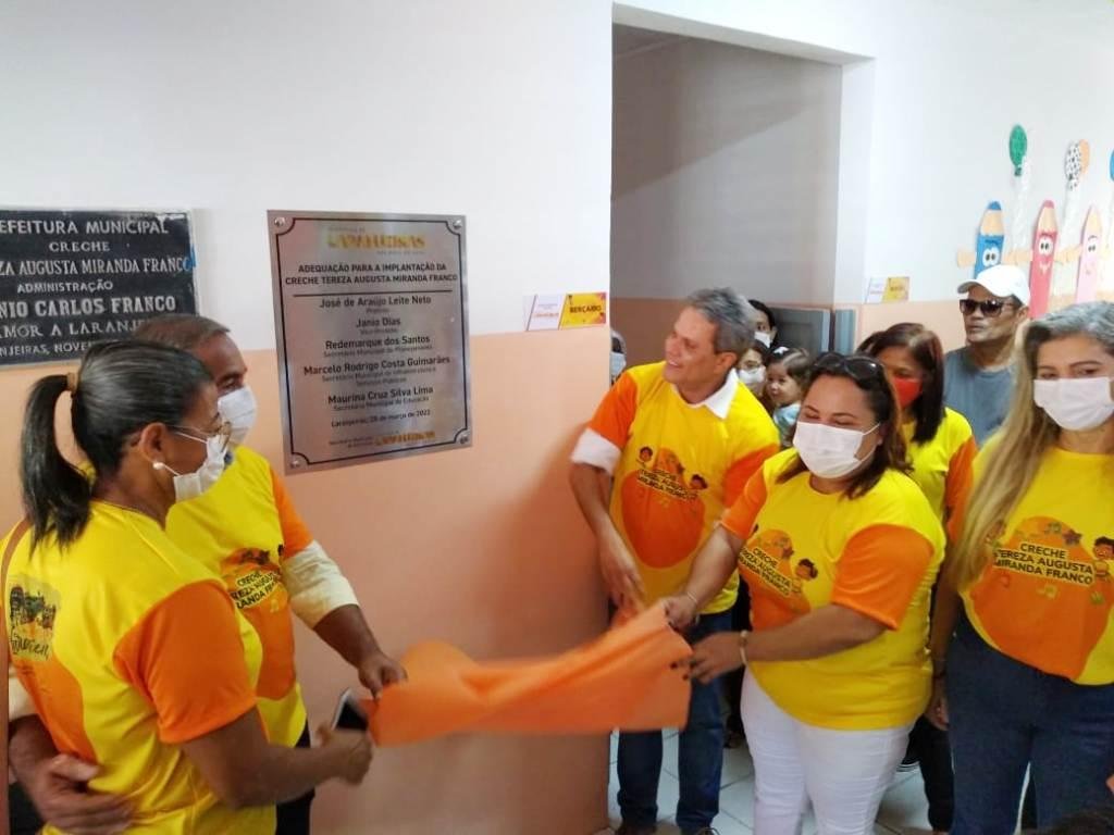 Prefeitura de Laranjeiras revitaliza creche Tereza Franco  