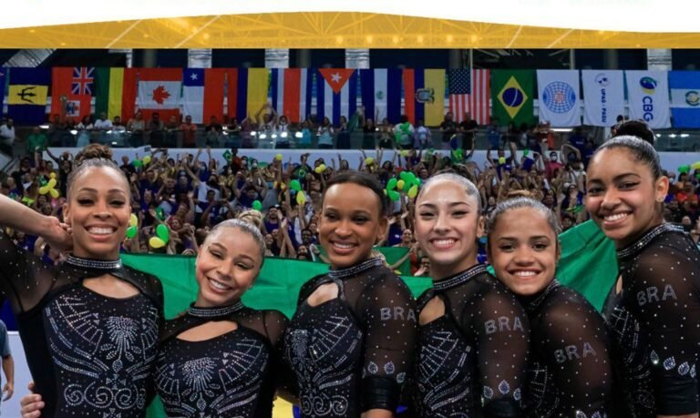 Seleção feminina conquista 1º lugar por equipes no Pan de ginástica artística