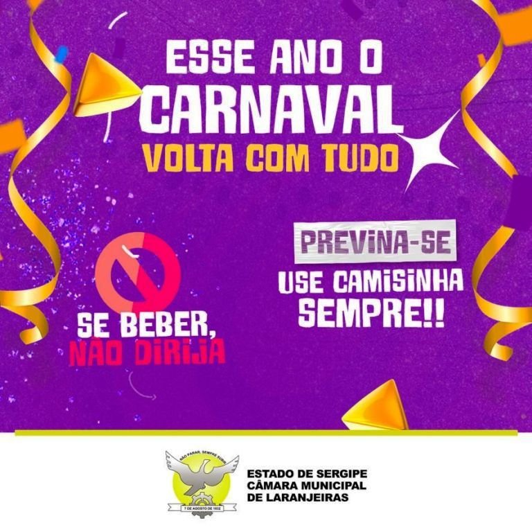 CARD FIXO DA CÂMARA PARA O CARNAVAL 2023