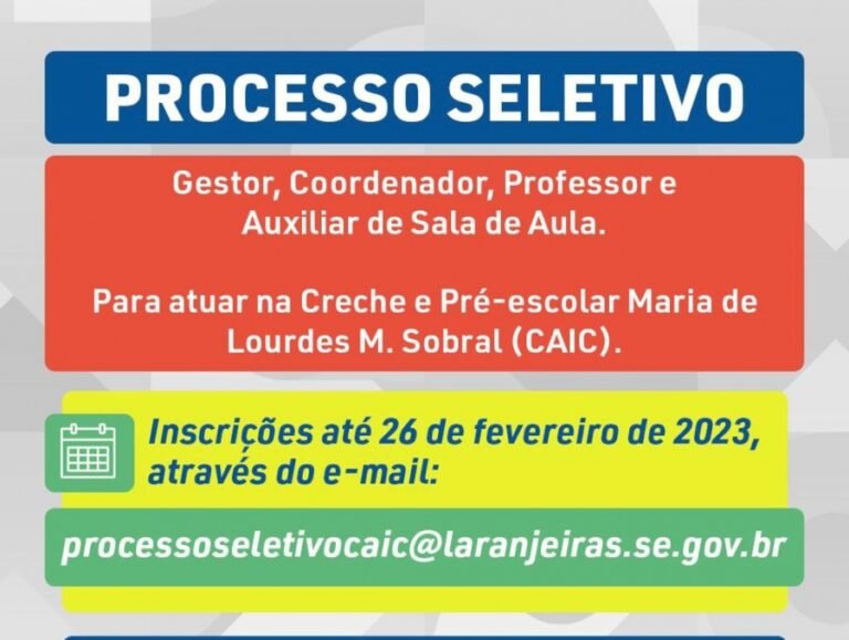 Prefeitura de Laranjeiras emite nota de esclarecimento sobre Processo Seletivo