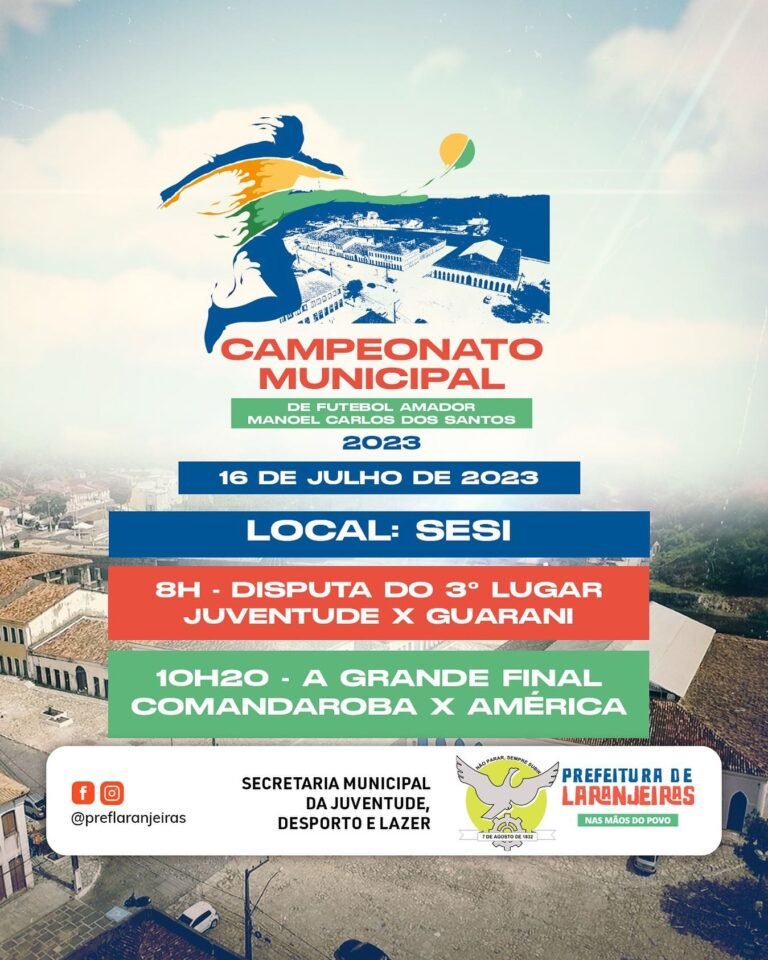 América e Comandaroba fazem a grande final do Campeonato Futebol de Laranjeiras neste domingo, 16