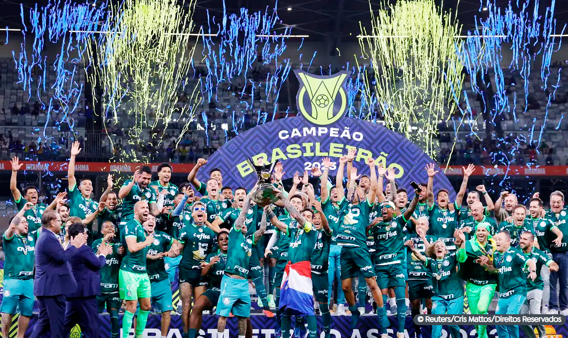 Palmeiras é campeão do Brasileirão 2023 após empate com Cruzeiro - TubaNews