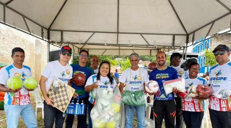 Sergipe é Aqui: 18ª edição estimula a prática de atividades físicas e entrega materiais esportivos em Laranjeiras