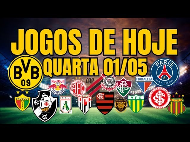 Confira os jogos desta quarta (01/05) na Copa do Brasil, Champions League e mais