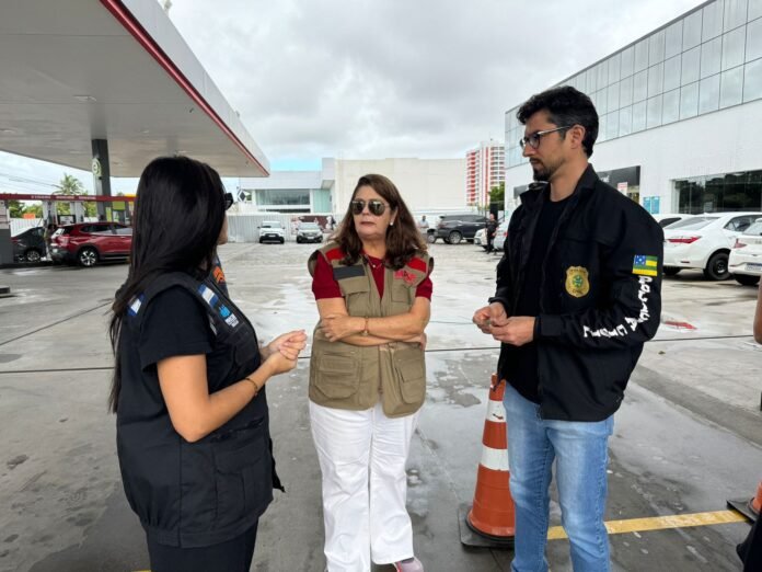 Operação Conjunta liderada pelo MP-SE fiscaliza postos de combustíveis em Aracaju