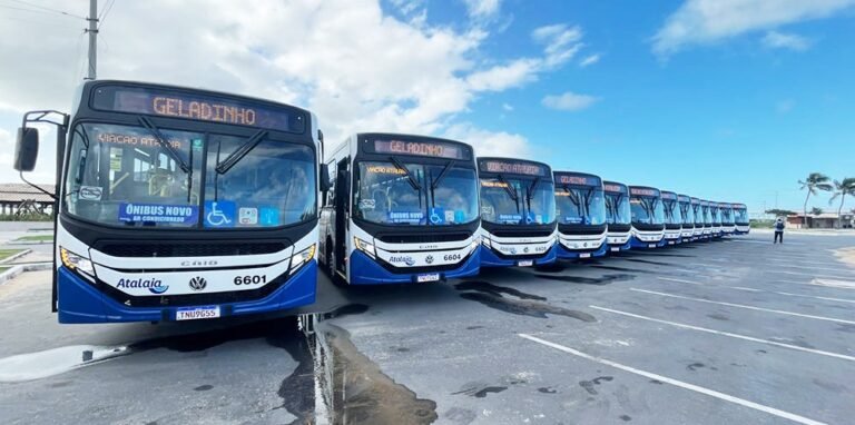 Em Aracaju, começam a circular mais 19 ônibus com ar-condicionado