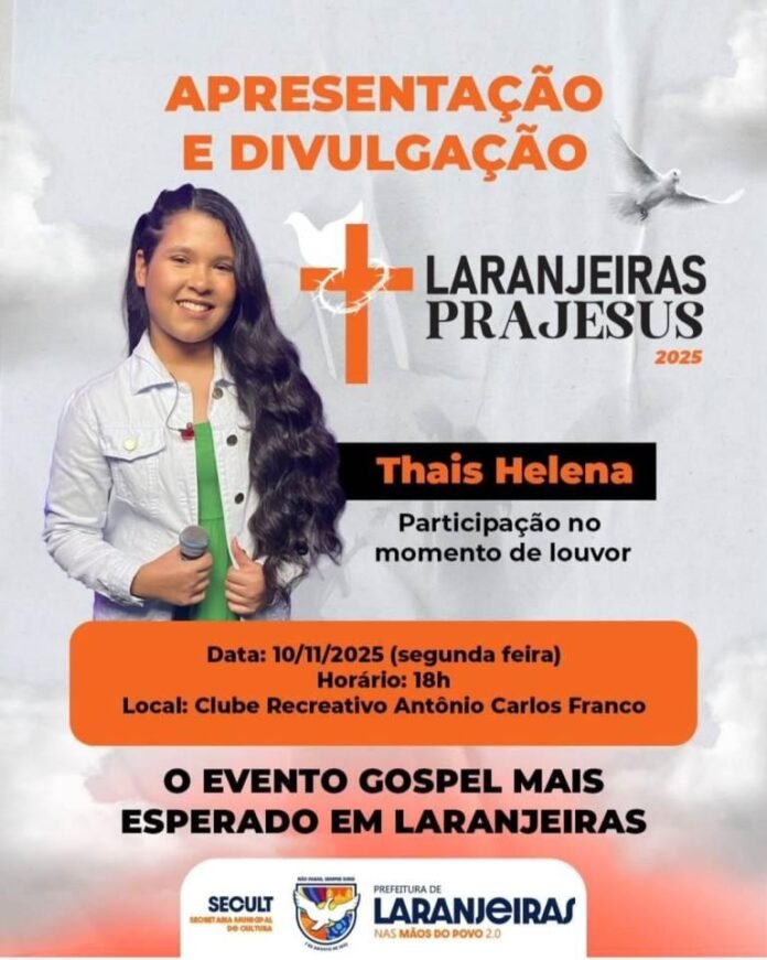 Prefeitura apresenta a edição 2025 do ‘Laranjeiras Pra Jesus’