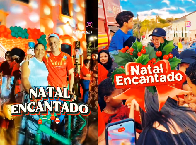 Natal Encantado 2025 movimenta Praça da Matriz e emociona famílias laranjeirenses