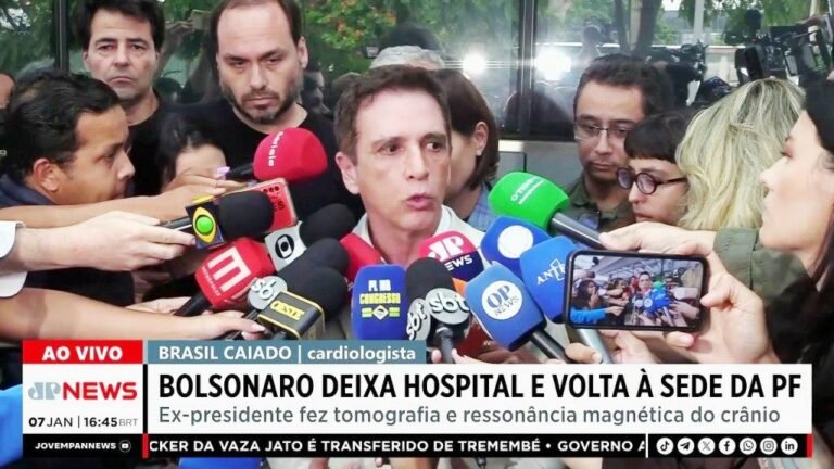 Médico afirma que lesões na cabeça de Bolsonaro não são preocupantes após queda