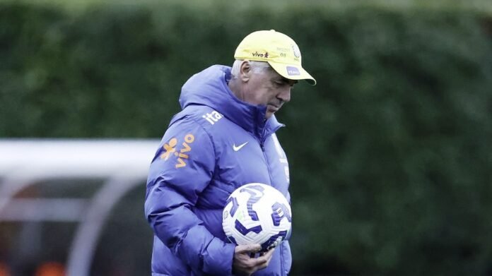 Ancelotti testa Brasil com Vinicius Júnior e deixa Endrick fora do time titular contra a Croácia