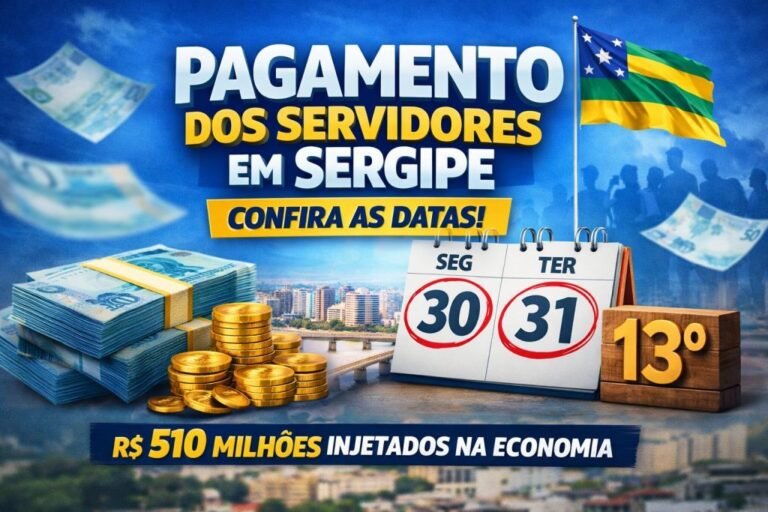 Calendário de pagamento dos servidores de Sergipe é divulgado; veja datas