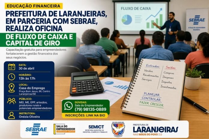 Prefeitura de Laranjeiras, em parceria com o Sebrae, realiza oficina de educação financeira