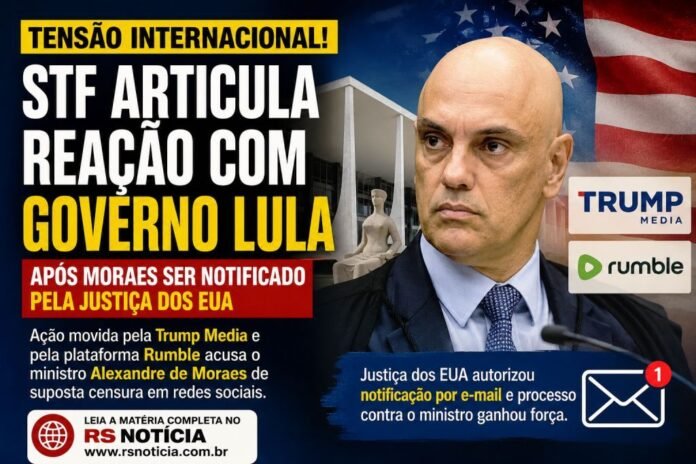 STF entra em alerta após Justiça dos EUA notificar Alexandre de Moraes em ação ligada a Trump