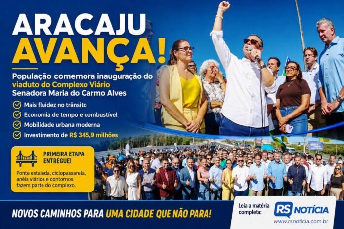 87c8a7c7-2b6a-4107-a560-7995c69de575 Viaduto do Complexo Viário Senadora Maria do Carmo Alves é inaugurado e população comemora melhora no trânsito em Aracaju