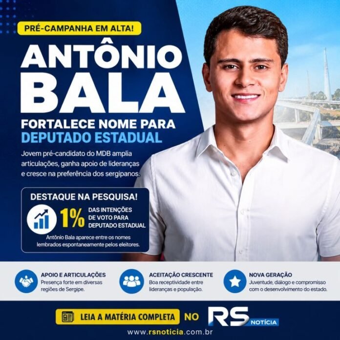 Antônio Bala amplia articulações e fortalece pré-campanha para deputado estadual em Sergipe