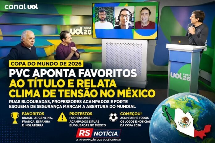 Copa do Mundo de 2026: PVC aponta favoritos ao título e revela clima de tensão na abertura no México