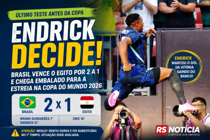 Endrick sai do banco, decide o jogo e coloca Brasil em alta para estreia na Copa do Mundo 2026