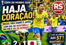 Brasil vira sobre o Japão com gol heroico de Martinelli e avança às oitavas da Copa do Mundo 2026