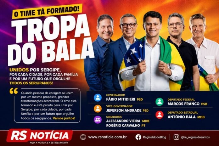 Antônio Bala apresenta chapa completa para as eleições de 2026 em Sergipe