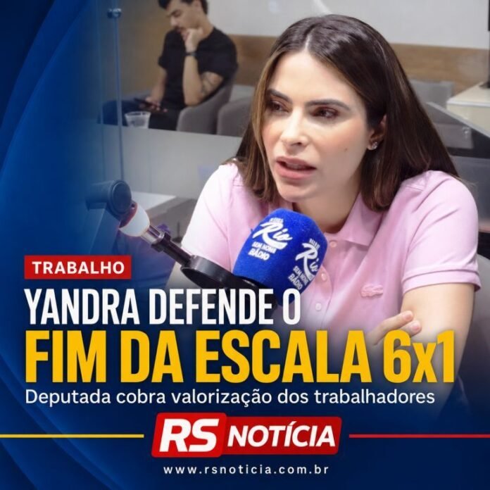 Yandra Moura defende fim da escala 6x1 e destaca atuação legislativa em entrevista à Rio FM