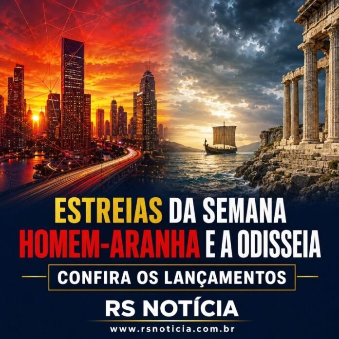 Homem-Aranha: Um Novo Dia e A Odisseia movimentam os cinemas nesta semana