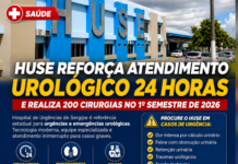 Huse reforça atendimento urológico 24 horas e amplia cirurgias de alta complexidade em Sergipe Huse reforça atendimento urológico 24 horas e amplia cirurgias de alta complexidade em Sergipe