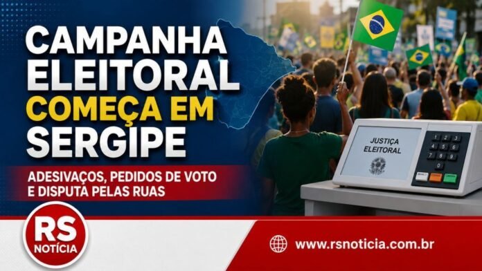 Campanha eleitoral começa em Sergipe com adesivaços, pedidos de voto e disputa pelas ruas