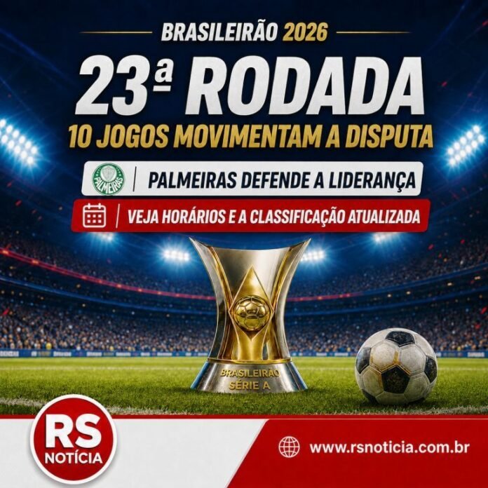 Brasileirão 2026: líder Palmeiras abre 23ª rodada contra o Fluminense; veja todos os jogos e a classificação