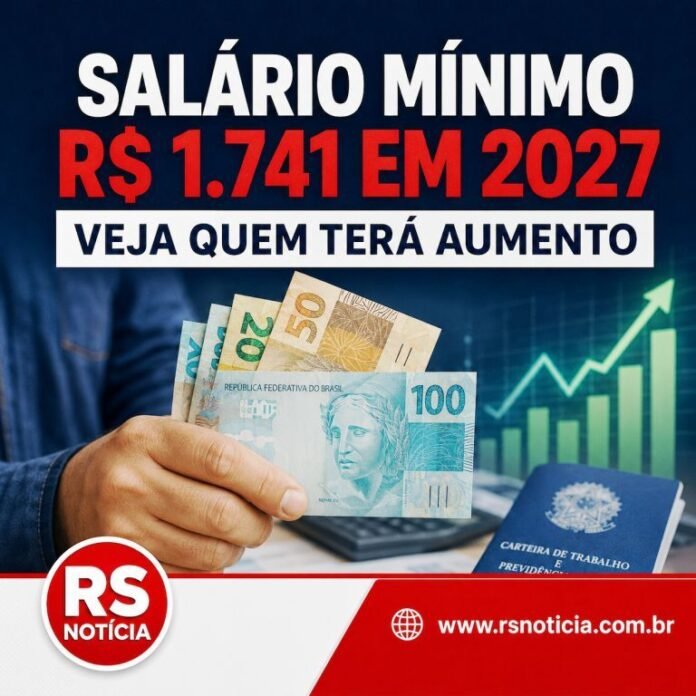 Salário mínimo pode chegar a R$ 1.741 em 2027; veja quem terá aumento e o que muda nos benefícios