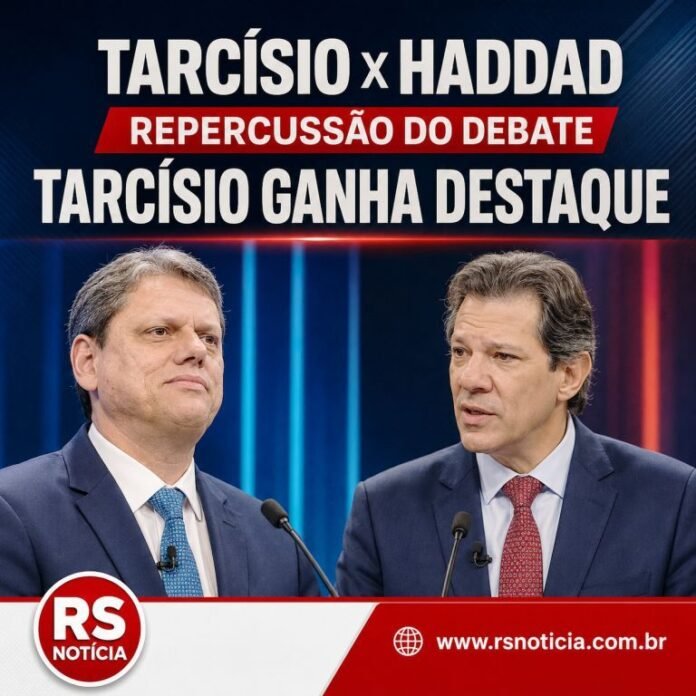 Tarcísio pressiona Haddad, defende resultados da gestão e ganha destaque após debate na Band