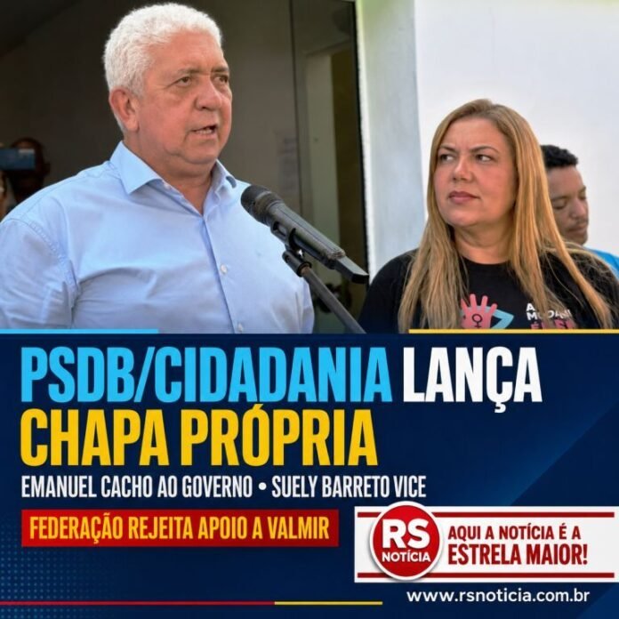 PSDB/Cidadania lança Emanuel Cacho ao Governo de Sergipe e rejeita apoio a Valmir