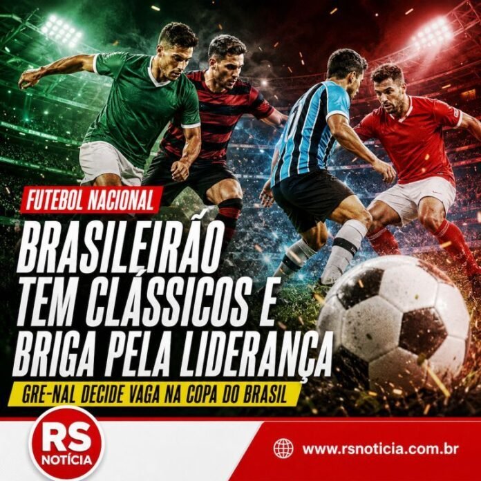 Brasileirão tem clássicos e briga pela liderança; Gre-Nal decide semifinalista da Copa do Brasil