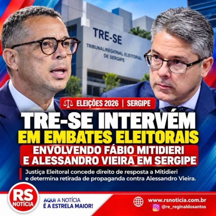 TRE-SE intervém em embates eleitorais envolvendo Fábio Mitidieri e Alessandro Vieira em Sergipe