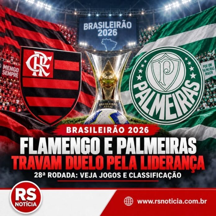 Brasileirão 2026: Flamengo e Palmeiras travam duelo pela liderança na 28ª rodada; veja jogos e classificação