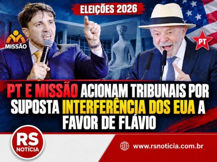PT e Missão acionam tribunais por suposta interferência dos EUA a favor de Flávio Bolsonaro