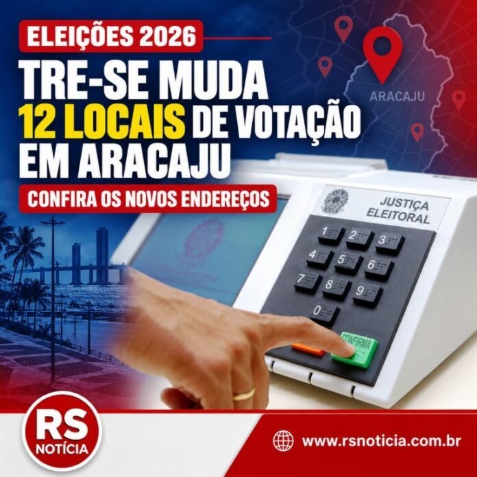 TRE-SE muda 12 locais de votação em Aracaju; confira os novos endereços