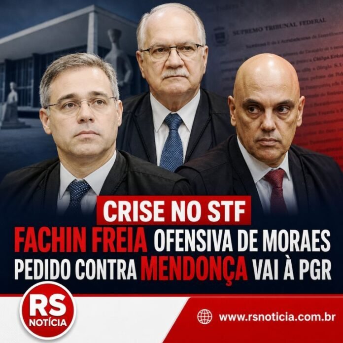 Fachin freia ofensiva de Moraes contra André Mendonça e coloca pedido sob análise da PGR