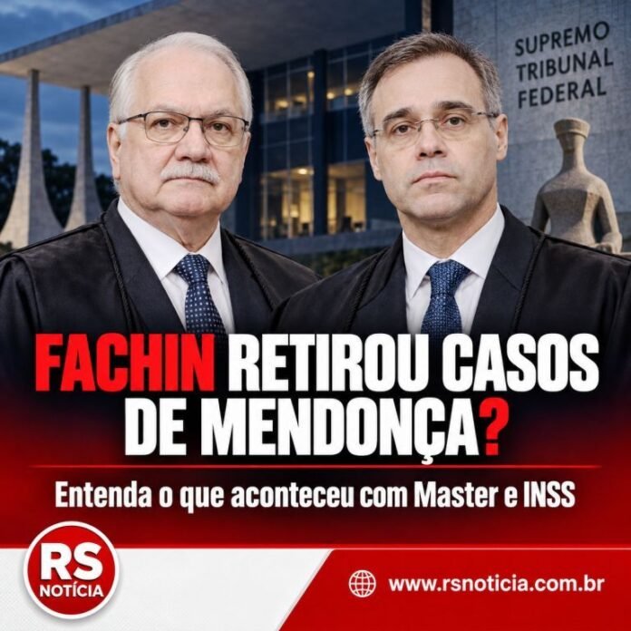Fachin retirou casos de Mendonça? Entenda o que realmente aconteceu com as investigações do Master e do INSS