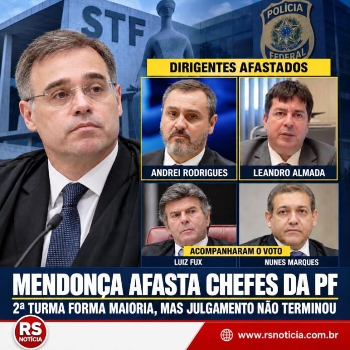 André Mendonça afasta chefes da PF, conquista maioria no STF e amplia crise envolvendo Banco Master