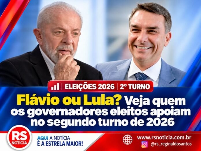 Flávio ou Lula? Veja quem os governadores eleitos apoiam no segundo turno de 2026