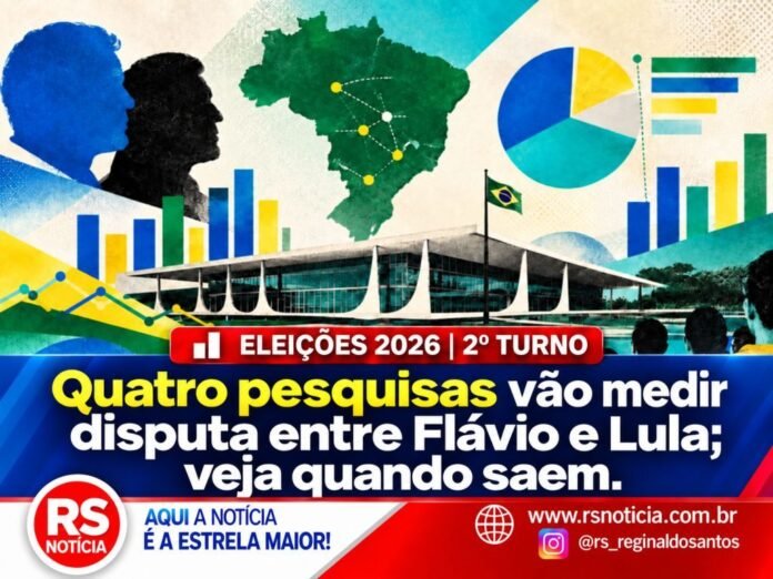 Eleições 2026 | 2º turno: quatro pesquisas vão medir disputa entre Flávio e Lula; veja quando saem