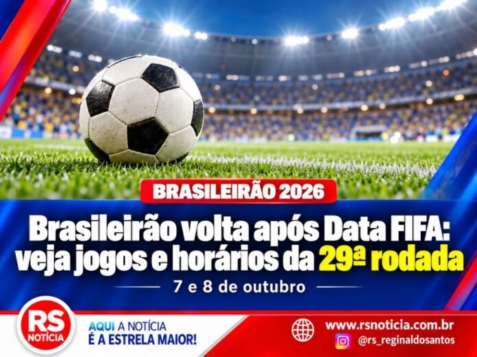 Brasileirão volta após Data FIFA: veja jogos e horários da 29ª rodada