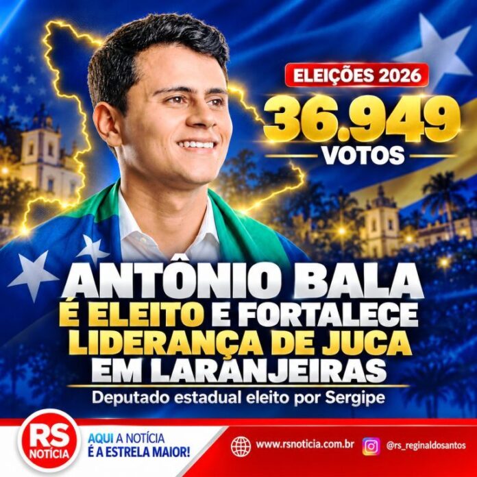 Antônio Bala é eleito com 36,9 mil votos e fortalece liderança de Juca em Laranjeiras